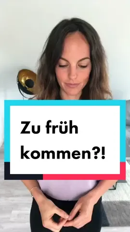 Lieber zu früh oder zu spät? 