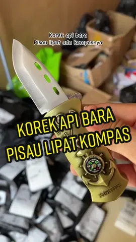 Korek api bara pisau lipat kompas