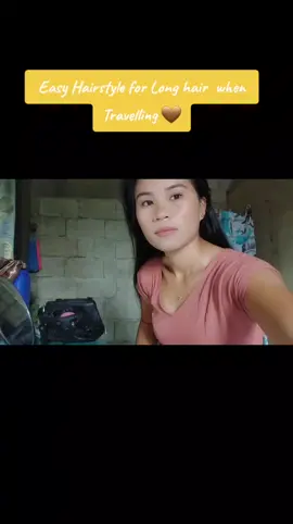 Easy Hairstyle for Long hair when Travelling 💛❤️🤎#easyhairtutorials #longhair #contentcreator #foryoupage #singlemom 