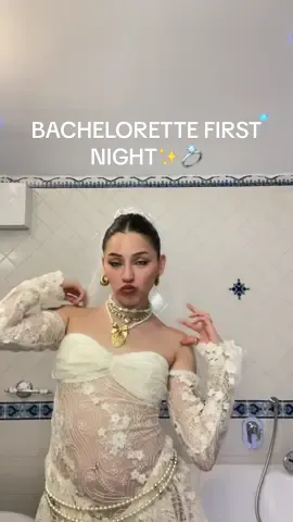 We're starting strong with this first lace bachelorette look💍✨ #benulustyle #bacheloretteoutfit #GRWM #boldbride 
