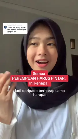 Replying to @Nava   All girls must be smart because dumb girls will only get stepped on. Cewe2 please dengerin sampai akhir supaya ga nyesel dikemudian hari.  #fypシ #fyp #fypindonesia #positivevibes #selfdevelopment #SelfImprovement #selflove #communicateeffectively #genz #teenager #mindset #selfhelpyoutuber #samasamabelajar #highvaluewoman #toxicrelationship #adviceforteenagers #adviceforwomen #smartgirl #dumbgirlthings #nisrinaaulianda #positivemindset #growthmindset #girlssupportgirls #usefulinformation #motivation #thatgirl #relationshipadvice #tipsandtricks #mindsetforwomen #indonesia 