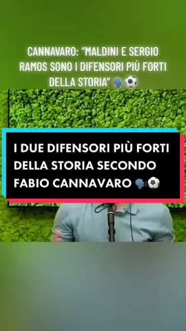 CANNAVARO: “MALDINI E SERGIO RAMOS SONO I DIFENSORI PIÙ FORTI DELLA STORIA” 🗣️⚽️ #futbol #calcio #calcioitaliano @Football_Station 