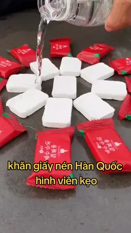 viên nén khăn giấy hình viên kẹo nhỏ gọn mang theo mọi lúc mọi nơi #khannen #khannendulich #khannenvienkeo #khanmatnen #khannencotton 