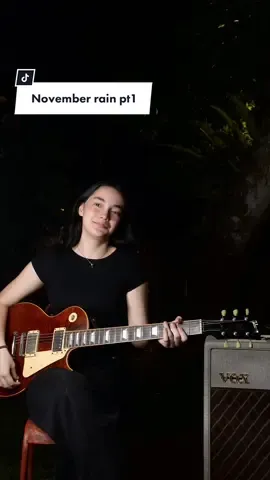 Guns n roses November rain solo 1 & 2 #guitar #guitartok #gunsnroses #slash #novemberrainsolo #fyp #fy #fypシ #fyy #foryou #foryoupage #viral #viralindonesia #trend #trending #indonesia #gibson #gibsonlespaul #femalemusician #youngmusician #femaleguitarist #youngguitarist #guitarsolo #iconicsolo 