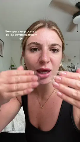 Applying gel extensions for the first time! #fyp #nails #gelxnails #gelx #polygel #polygelnails 