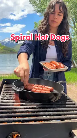 spiral hot dogs #hotdog #cooking #grilling #food  