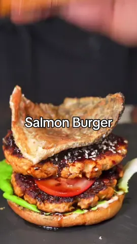Best Salmon Burger Recipe  • Ingredients -  1 lb Salmon  1 1/2 Tsp Onion Powder 1 1/2 Tsp Red Chili Flakes 2 Tsp Ground Ginger 1 1/2 Tsp Garlic Powder 1 1/2 Tsp Paprika 1/3 Cup Bread Crumbs  1 Tbsp Soy Sauce  6 Cloves Garlic (Minced) 1/3 Cup Onions 1/4 Cup Mayo ————— Soy Sauce Glaze 4 Cloves minced garlic  4 Tbsp Soy Sauce 1 Tbsp Rice Vinegar  3 Tbsp Honey ——————— Mayo Sauce  4 Tbsp Mayo  1 Tbsp Rice Vinegar 1 Tsp Paprika  ———————-  #salmon #salmonsandwich #salmonburger #seafood #food #fyp #cooking #foodporn #foodtiktok 