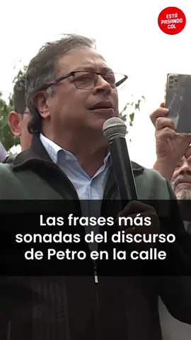 🔴 El presidente #GustavoPetro acompañó este miércoles la marcha de Bogotá en apoyo a las reformas que el Gobierno nacional intenta sacar adelante en el Congreso.  ✊🏼 El mandatario se unió a la manifestación alrededor del medio día y luego pronunció un discurso de más de 48 minutos sobre una tarima ubicada cerca a la Plaza de Bolívar. 🗣️ “Les solicitamos con todo el respeto, les solicitamos de nuestra propia humildad, les solicitamos desde nuestras ganas de justicia y de paz, que aprueben las reformas que le garantizan al pueblo colombiano sus derechos”, expresó el Presidente a los congresistas. 📄 Petro también adelantó las próximas reformas que su Gobierno tramitará en el legislativo: al código de minas, a la educación superior y a los servicios públicos. 📍 Las manifestaciones a favor del Gobierno Petro contaron con buena participación en varias ciudades del país como Montería, Pereira, Pasto y Buenaventura. Desde la oposición denunciaron que los manifestantes habrían salido a marchar por orden de  sindicatos e instituciones oficiales. 🗣️ 