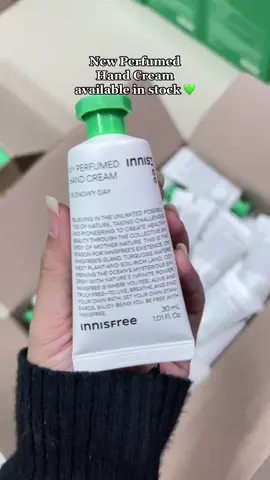 Innisfree Perfumed Hand Cream available now 💚 #fypシ #foryou #innisfree #handcream #skincare 
