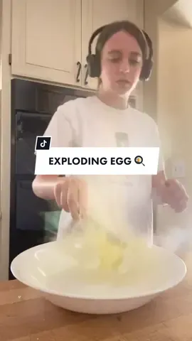 Sometimes life just blows you. 😭 (Video: @beth_palacios) #explodingegg #awman 