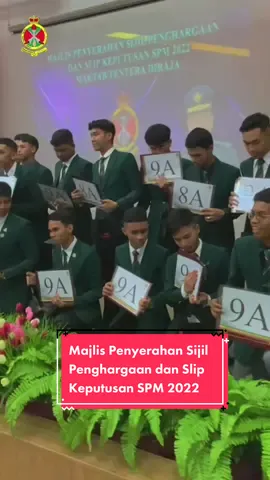 Majlis Penyerahan Sijil Penghargaan dan Slip Keputusan SPM 2022        #thisisrmc #servetolead #royalmilitarycollege #maktabtenteradiraja