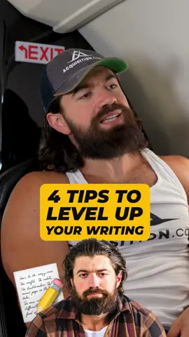 4 tips to LEVEL UP your writing ⚠️📝