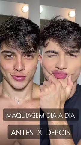 MAKE MASCULINA 🫶🏻#maquiagem #tutorial #fyp #skincare 