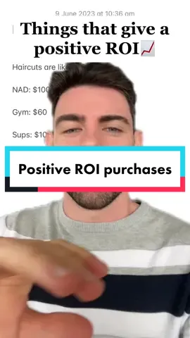 What purchases give you a pisitive ROI???  #PersonalFinance #spending #moneytok 