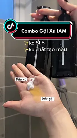 Bộ combo Xả - Gội siêu #hot trên #tiktok lun đó mấy bà. Mấy bà dùng hoá chất nhìu thì nên tậu ngay điii, để phục hồi tóc nhaaa #viraltiktok #reviewlamdep #haircareroutine #HairCareTips #hairtutorial #iam #nhankhaai #xuhuong2023 #skincareroutine #dầugội #dầuxả #haircareproducts 