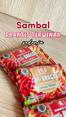 Pecinta pedes wajib merapat!!! #littledragonchili #sambalsachet #serunyakuliner #socialbread 