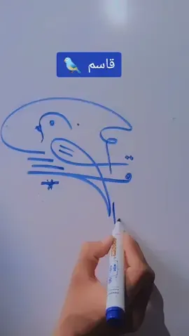 Qasim name signature of calligraphy writing for you with drawing.#qasim #signature 