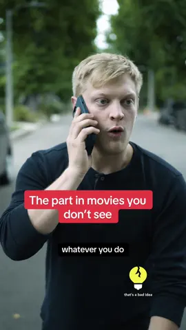 The part in movies you don’t see #sketchcomedy #skit #snl #keyandpeele #relatable #movies #moviescene #actionmovie #Running #run #thatsabadidea 