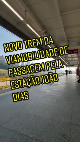 Novo trem da ViaMobilidade de passagem pela Estação João Dias #fy #trem #viamobilidade #curiosidades #agoravocêsabe 