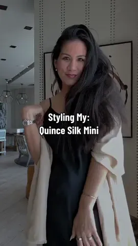 This @onequince Silk Mini Is A Staple In My Closet 🫶🏼✨💃🏻✈️ #summervibes #summeroutfit #europeansummeroutfits 