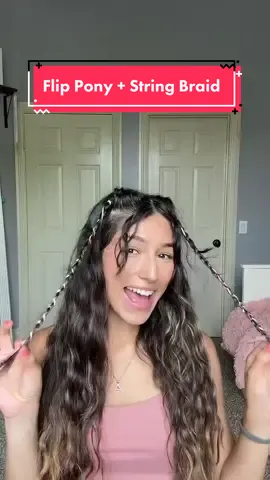 Day 160| i already know imma try to incorporate this string in any style i can this summer. im obsessed. HAPPY FRIDAY 💗🥳 #stringbraid #easybraidstyle #braidedhairstyle #summerlook #summer2023 #summervibes #summerhairstyles #flipponytail #beginnerhairstyle #hairoftheday #365daysofhairstyles 