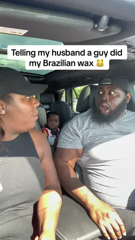 He was not feeling it at all Yall 🤣 #fyp #reaction #waxprank #couplegoals #funny #hilarious #husbandwife #couplecomedy 