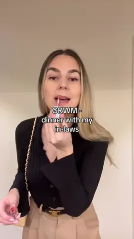 GRWM simple outfit for dinner with my in-laws last night 🫶🏼 #OOTD #grwm #dinneroutfit #capsulewardrobe #minivlog #dayinmylife #ditl #makeup #getreadywithme 