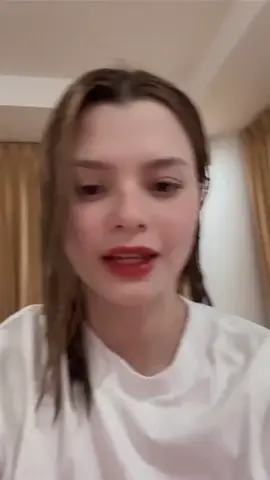the girl wishes everyone good night,her voice is very warm and cute 💛