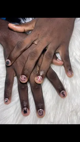 Zong gason yo bèl tou 🥰#boynailspainted #nailtechnician 