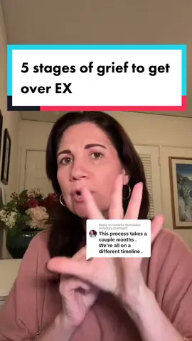 Replying to @Isabella Wendolyn Arreola   5 stages of grief to get over EX. #brakerlifecoach #ex 