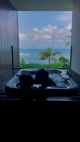 Summer preview 💦  #jacuzzitime #jacuzziwithaview #fyp #honeymoon #srilanka #beach #beachvibes #beachview #seaview #sea #couple #soothing #music 