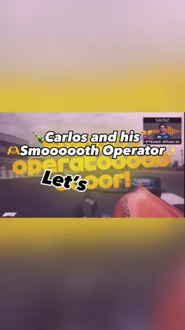 SMOOOOOOOOOTH OPERATOOOOOOOOOR ✨🫶🫶               #smoothoperator #smoothoperatorf1 #formulaone #f1 #formula1 #radio #radiocheck #f1funny #f1funnymoments #carlossainz #carlossmoothoperatorsainz 