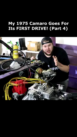 My Rebuilt 400 HP Camaro Goes For Its First Drive (Part 4) #car #cartok #camaro #repair