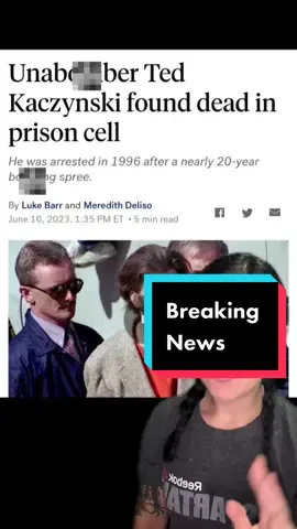 #greenscreen #tedkazcinsky #truecrimecommunity  #breakingnews #educated 