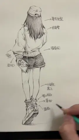 背影杀手应该怎么画#画画日常 #画渣日常 #零基础学画画 #背影杀手 #绘画教学 #教程 