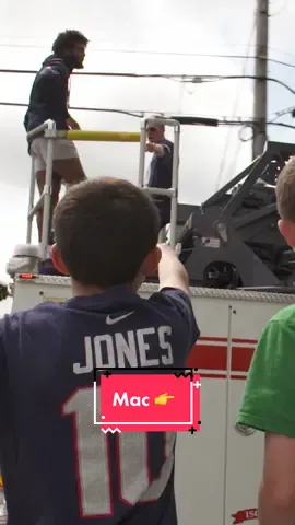 what a moment with Mac 🥹 Happy Foxborough Founders Day!  #newengland #patriots #foxboro #nfl #macjones #2023 