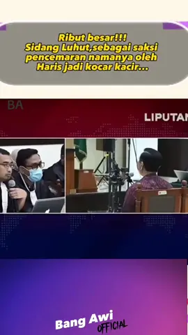 dalam sidang kasus pak Luhut selalu ribut meluluh#sidang #luhutpanjaitan #sidangluhut #ttlsf #fyp #fypシ #fypシ゚viral 