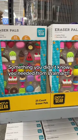I saw these and had to have them!! They are erasers but I actually got them for my toddler! He loves them!! They come aparr so its like a little puzzle for them!! #walmartfinds #newatwalmart #walmartmusthaves #erasers 