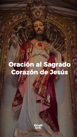 Oración al Sagrado Corazón de Jesús Oh Dios, que en el corazón de tu Hijo,
 herido por nuestros pecados,
 has depositado infinitos tesoros de caridad;
 te pedimos que, al rendirle el homenaje de nuestro amor,
 le ofrezcamos una cumplida reparación.
 Por Jesucristo nuestro Señor. Amén.
 ¡Sagrado Corazón de Jesús, en Vos confío! #ora