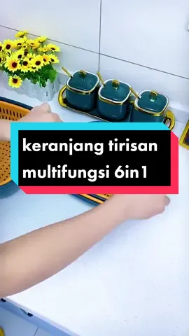 keranjang tirisan multifungsi 6in1 #rumahimpian #perabotanrumahtangga #alatrumahtangga #rekomendasi #bantuinfypdong 