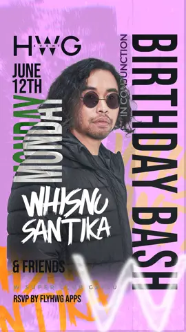 June 12th. My birthday bash. Who's coming tomorrow? #wsuperclub 