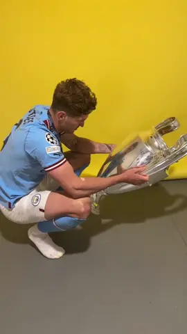 John Stones is in love 😍 #ChampionsLeague 