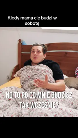 O której wstajesz w soboty? 🛌💤 #waksy #rodzice #mama #dc #fyp #weekend