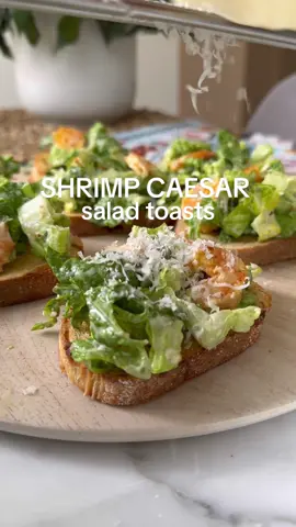 Celebrate summer with Shrimp Caesar Salad Toasts and the new @President’s Choice PC Insiders Report summer edition! With over 50+ new products, the PC Insiders Report will be your ultimate guide for summer hosting and entertaining! #sponsored #PCInsidersReport #caesarsalad #salad #summerrecipes  