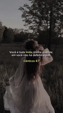 Cânticos 4:7 ❤️‍🩹 #cristaonotiktok #versiculododia #foryou #canticos47 #amordedeus #biblia #reflexao #amorcristao 