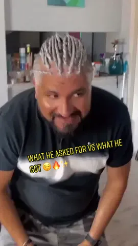 My client came all the way from Monterey #mexico 🇲🇽  with his partner they were such a vibeeeee! ✨ #whatheaskedforvswhathegot #beforeandafter #beforeandafterbraids #boxbraids #greyboxbraids #grayboxbraids #silverboxbraids #houstonbraider #houstonbraids #houstonboxbraids #houstonknotlessbraids #fyp #likedat #youknowbettersoyoudidbetter 💅🏾