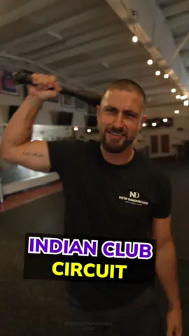Check out this Indian club circuit! Could you do it? #Fitness #workout #functionaltraining #wellness #healthylifestyle #exercise #circuit #indianclubsworkout 