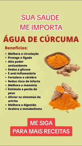 O cúrcuma é um alimento super importante para a nossa saúde, confira! #saude #desinchar #emagrecimento #emagrecer Me siga para mais dicas!