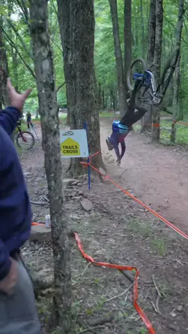 Race run was a lil sloppy🥴 #mtb #dh #usdh #downhill #bikelife #steezyshreds #snowshoewv #snowshoebikepark #mtbcrash