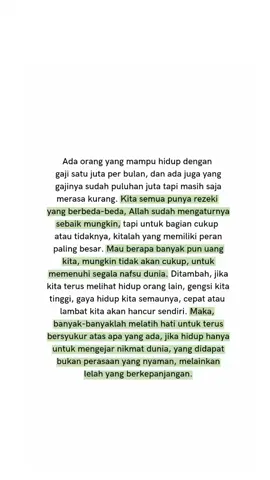 Episode 2. Tentang Rasa syukur Alhamdulillah tetap bersyukur, merasa cukup dan paling penting Masi bisa nabung. 😇😇😇 #motivasiislam #fyp #bersyukurlah 